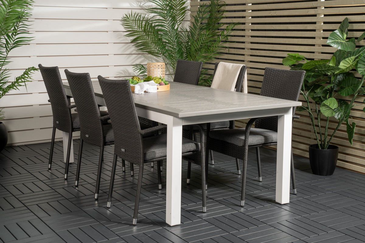 Dining Set Black Grey