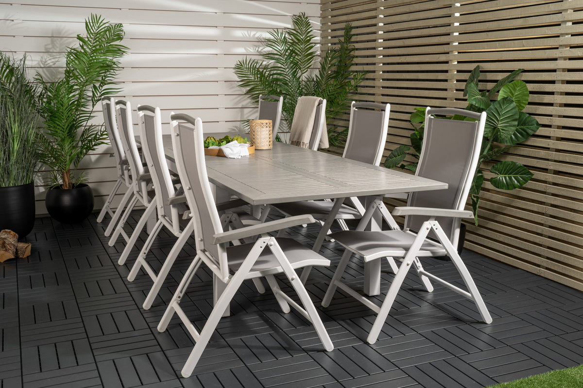 Dining Set Grey Grey
