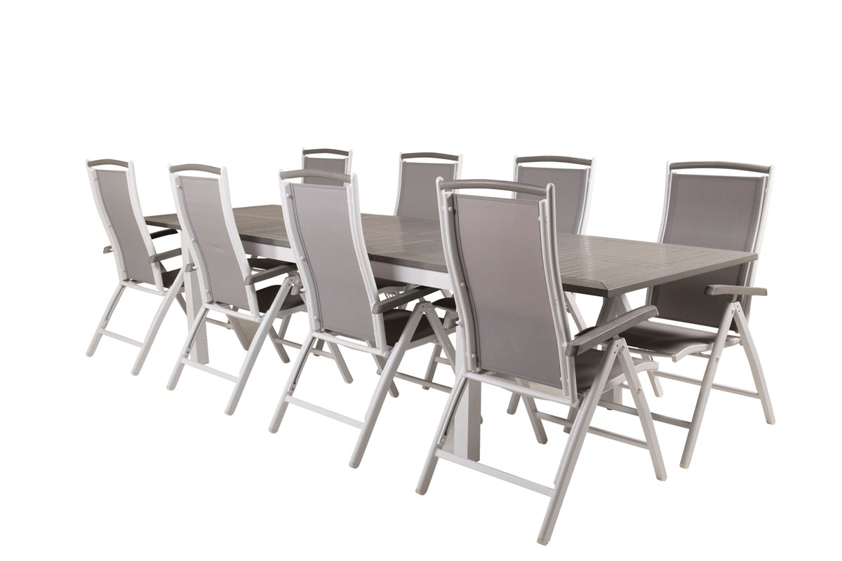 Dining Set Grey Grey