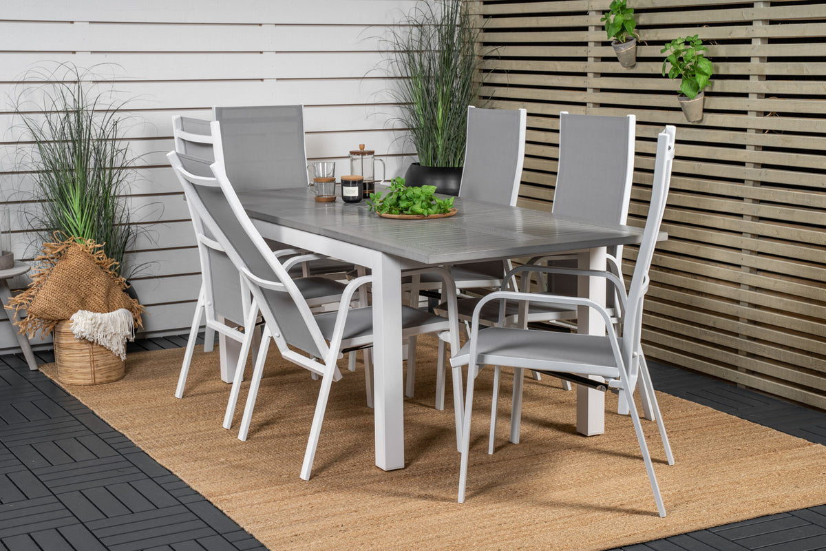 Dining Set Grey Grey