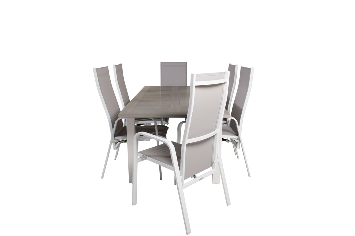 Dining Set Grey Grey
