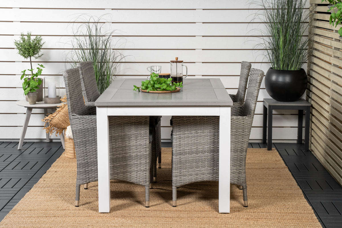 Dining Set Grey Grey