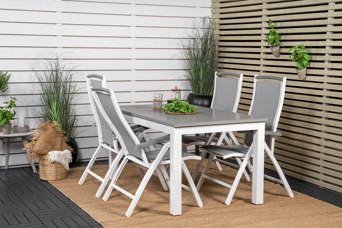 Dining Set Grey Grey
