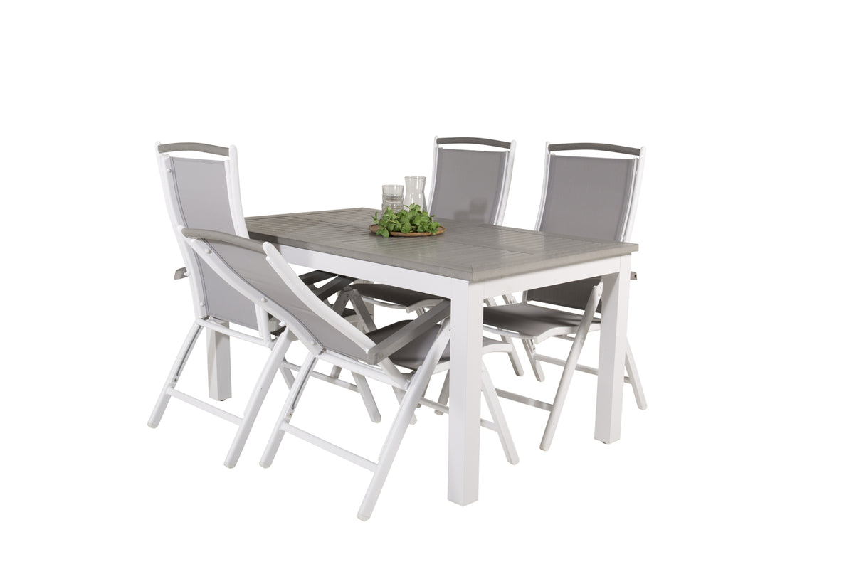 Dining Set Grey Grey