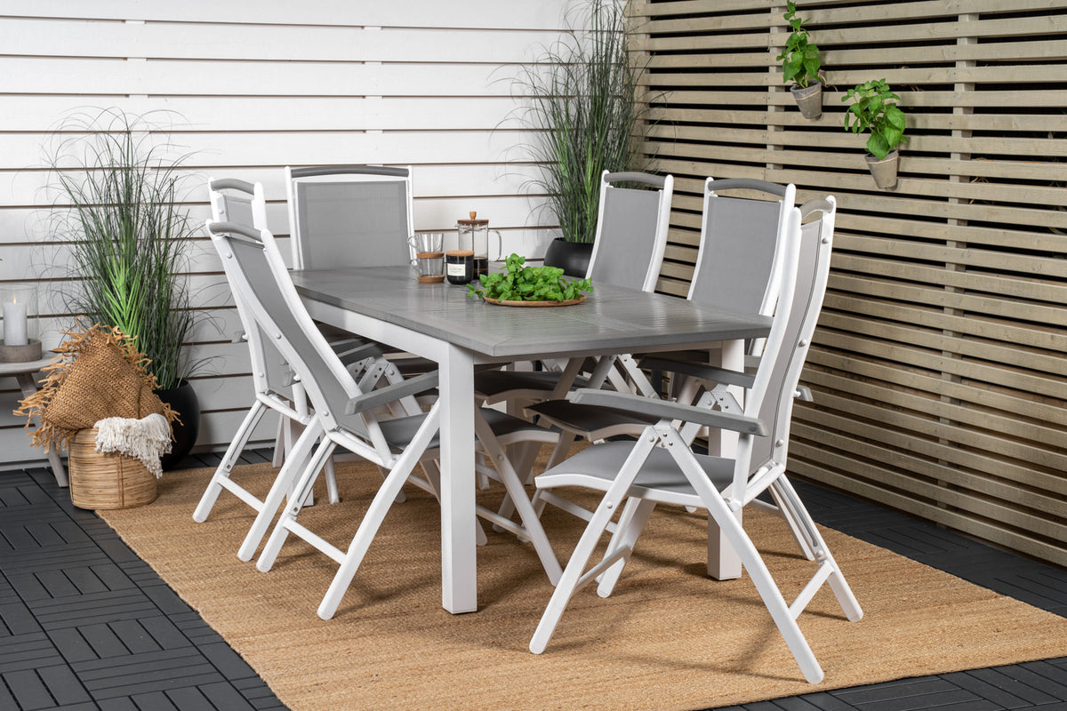 Dining Set Grey Grey