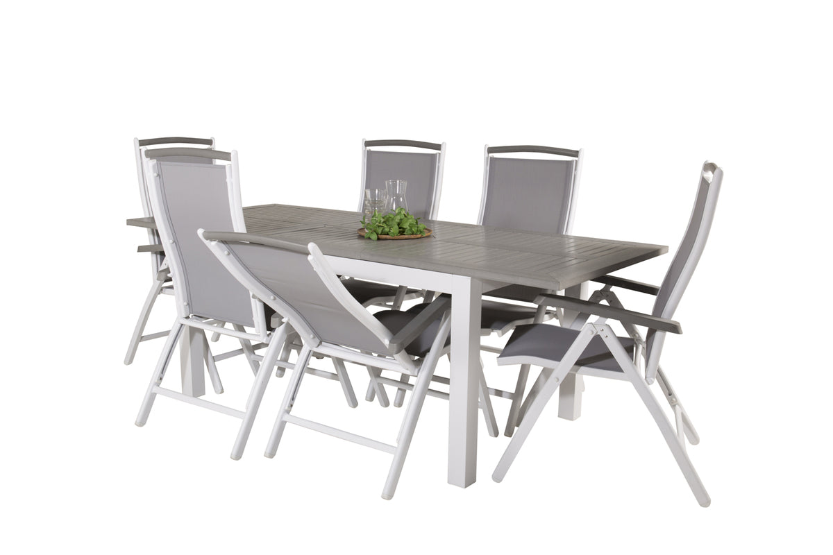 Dining Set Grey Grey