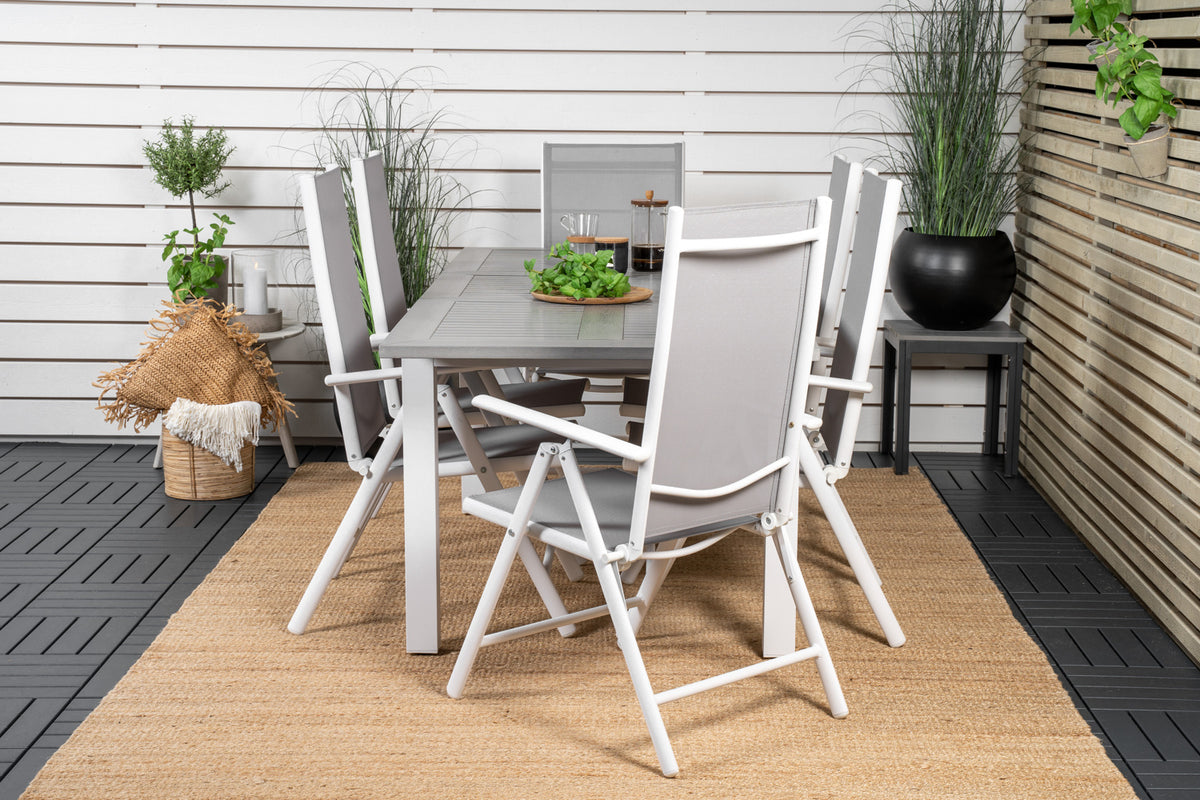 Dining Set Grey Grey