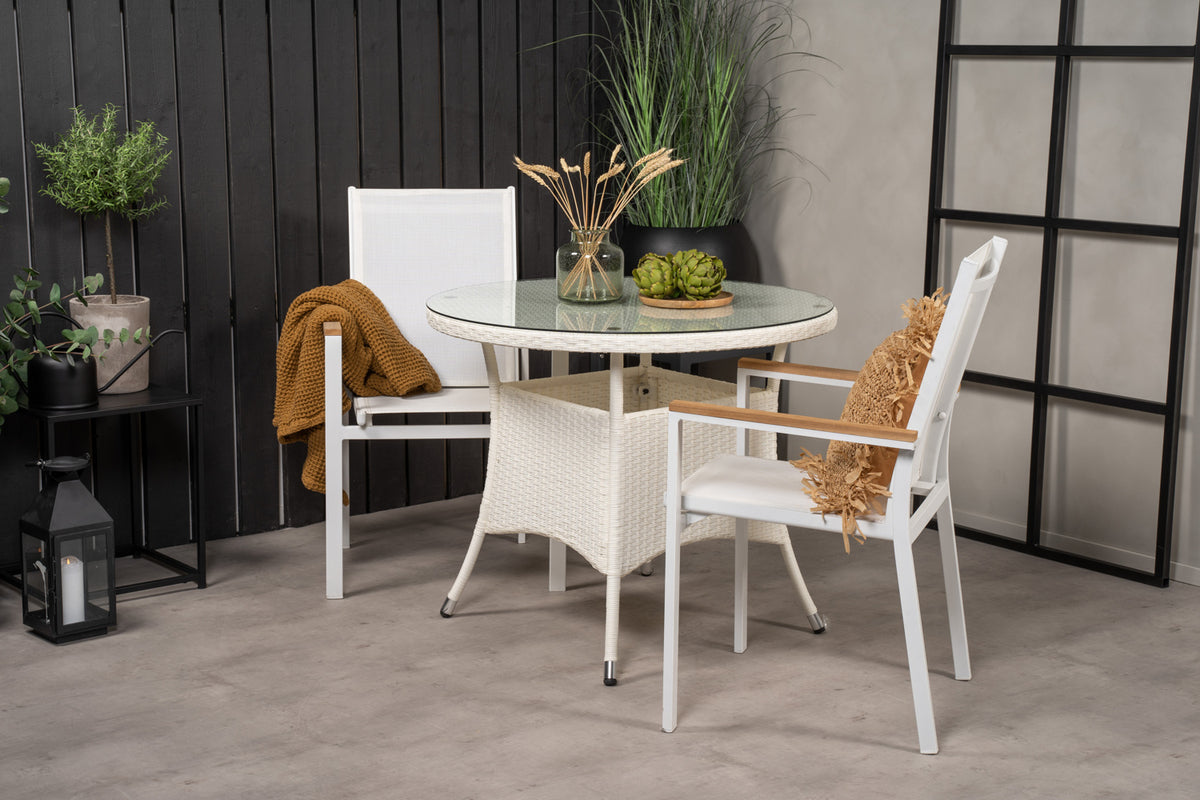 Dining Set White White