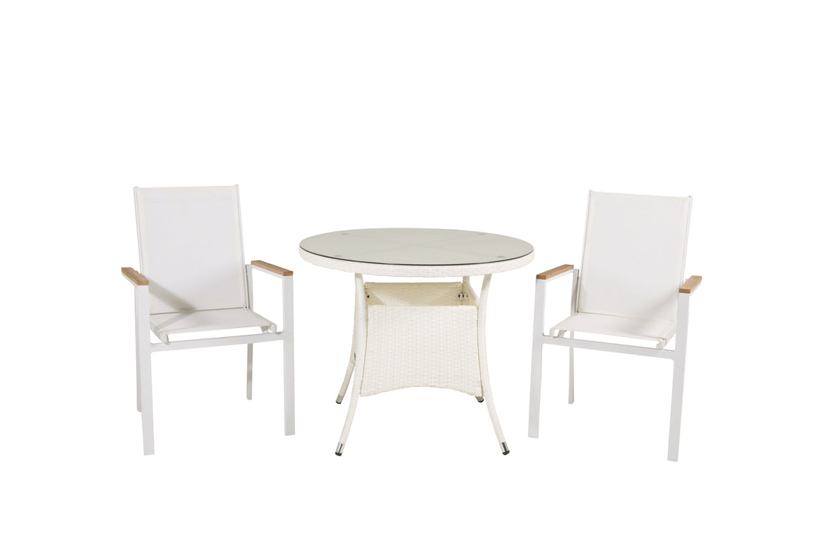 Dining Set White White