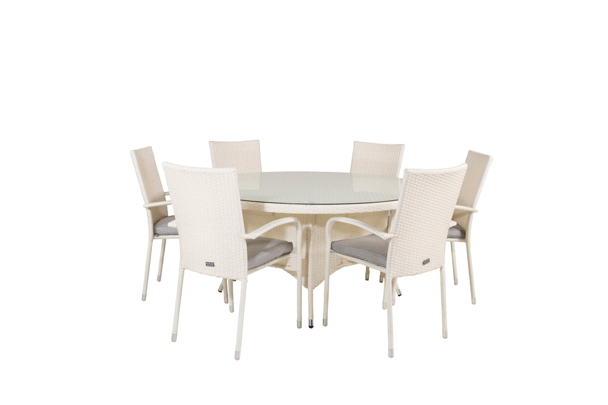 Dining Set White White