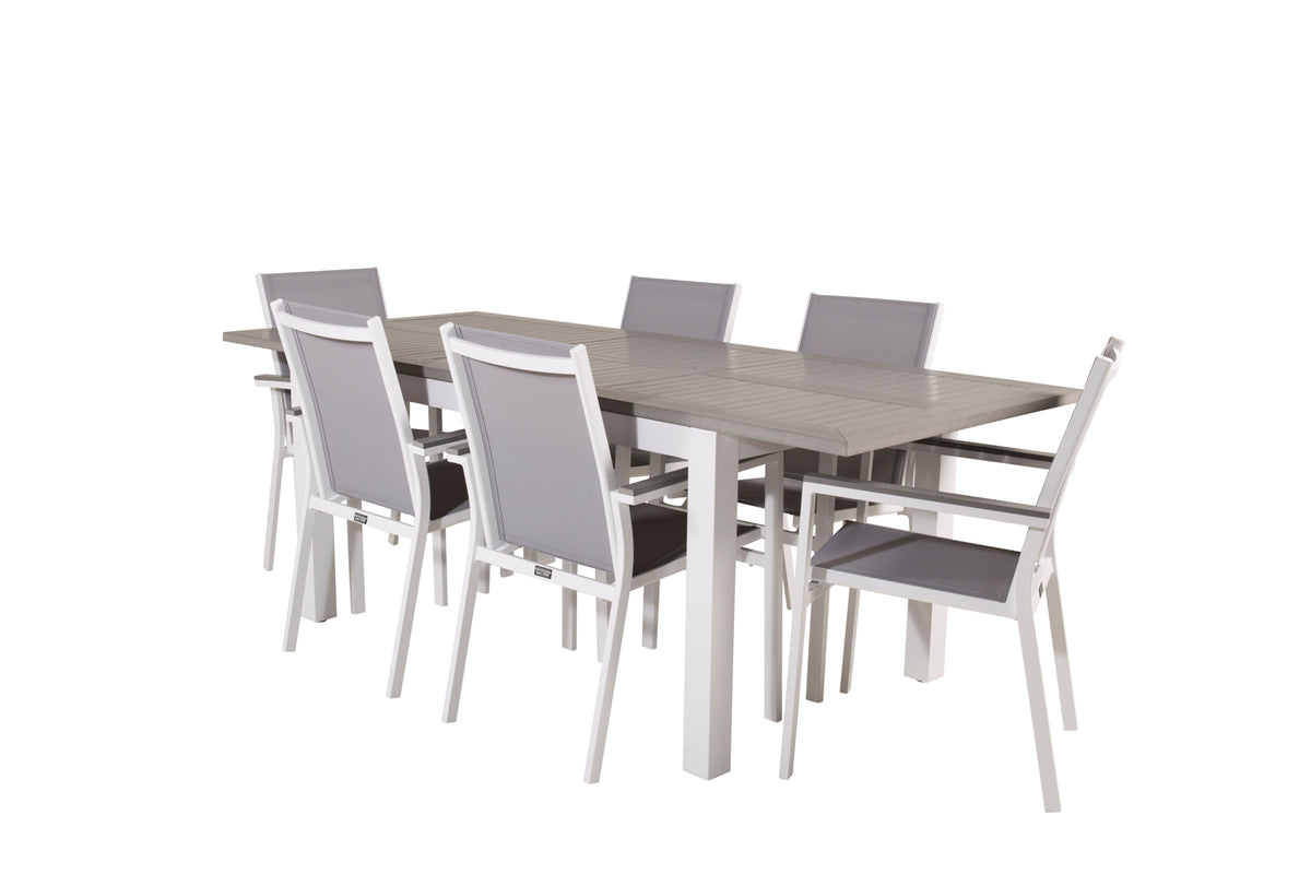 Dining Set Grey White