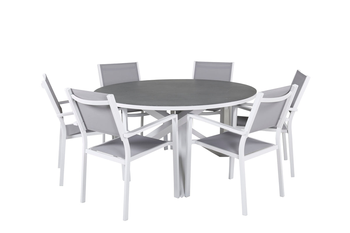 Dining Chair + Round Dining Table ø140 Grey