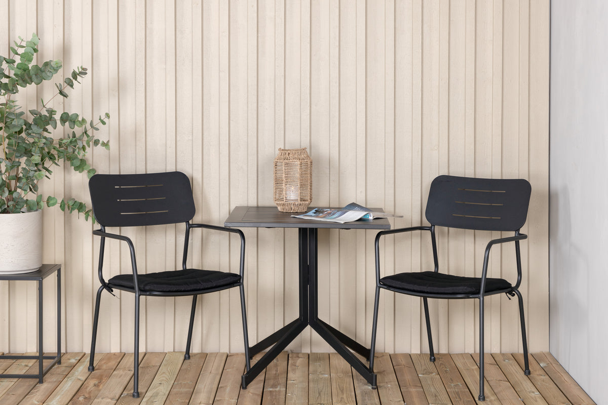Dining Set Black Black
