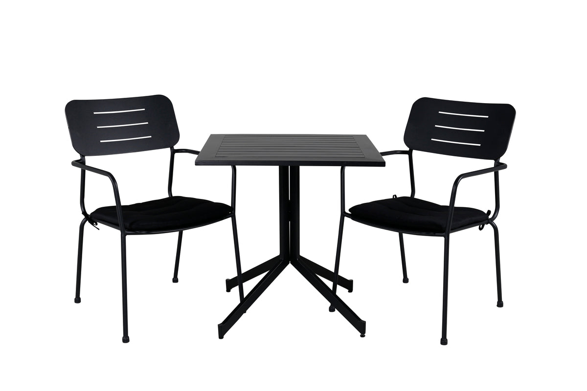Dining Set Black Black