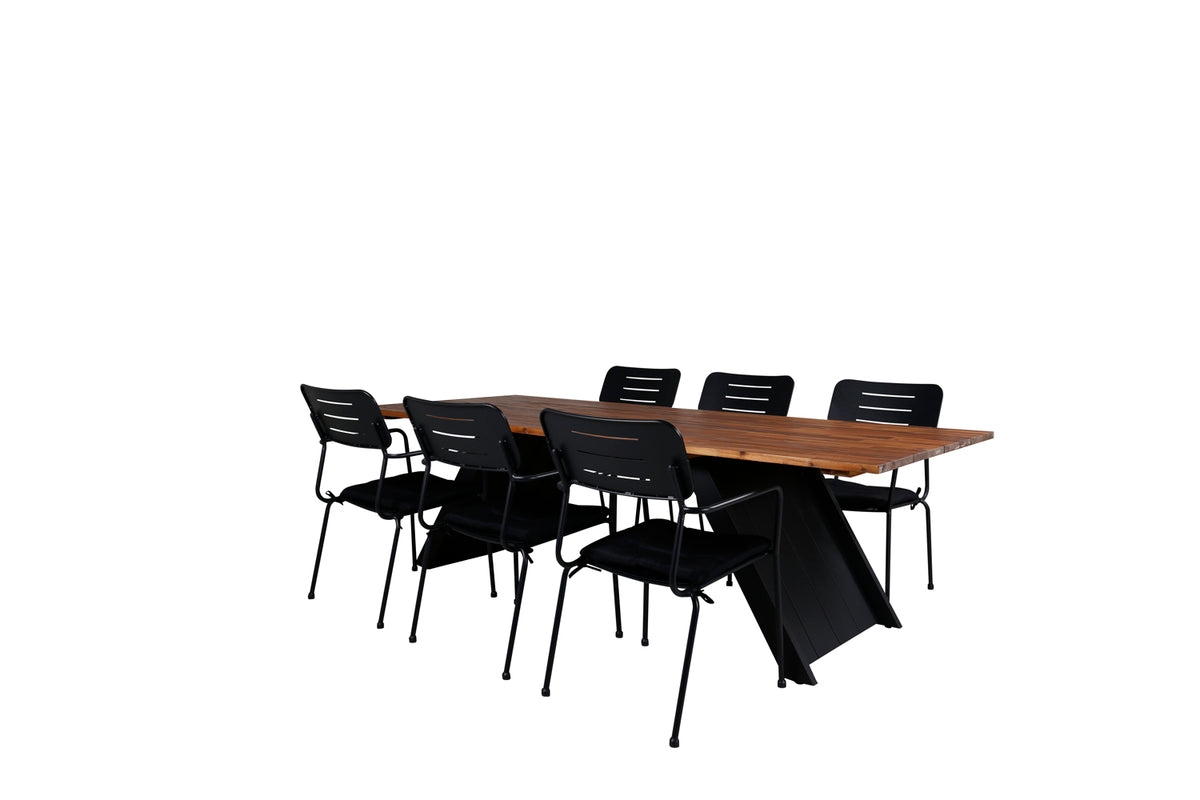Dining Set Black Nature
