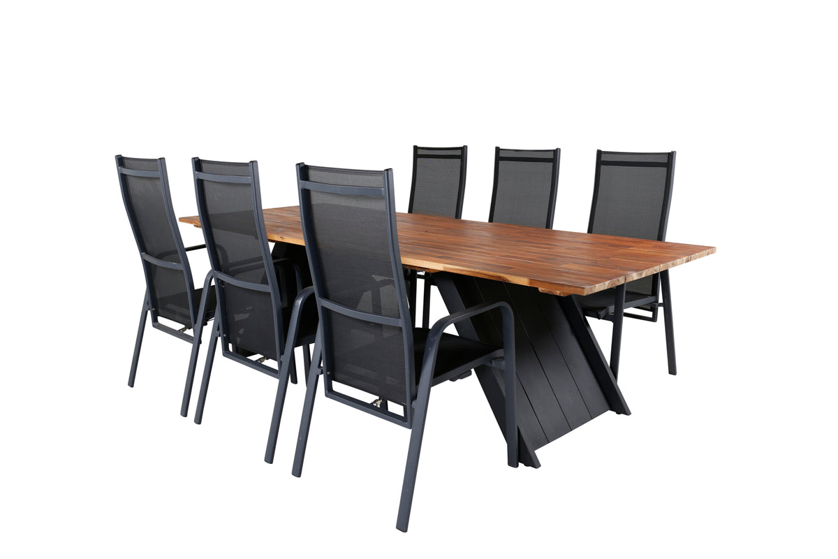 Dining Set Black Nature