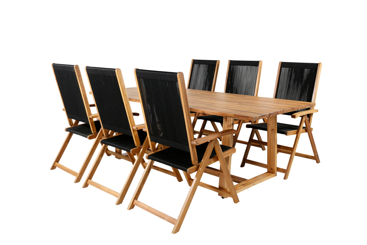 Dining Set Black Nature