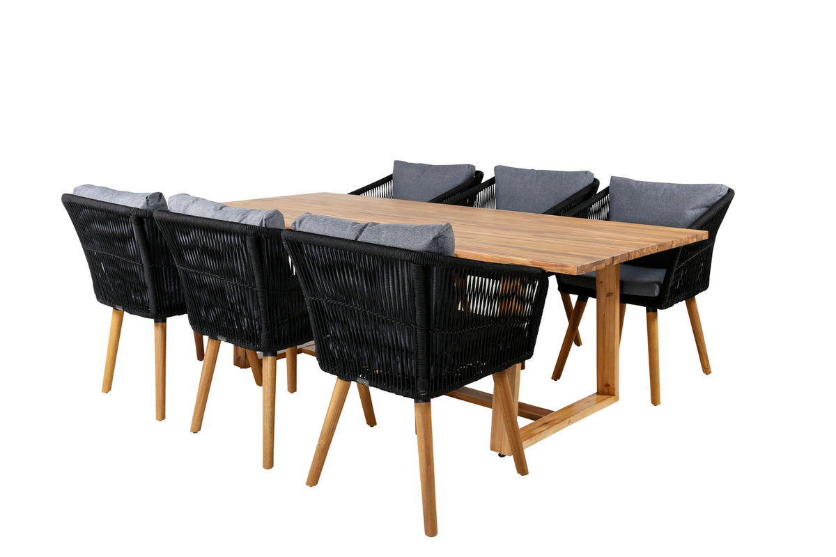 Dining Set Black Nature