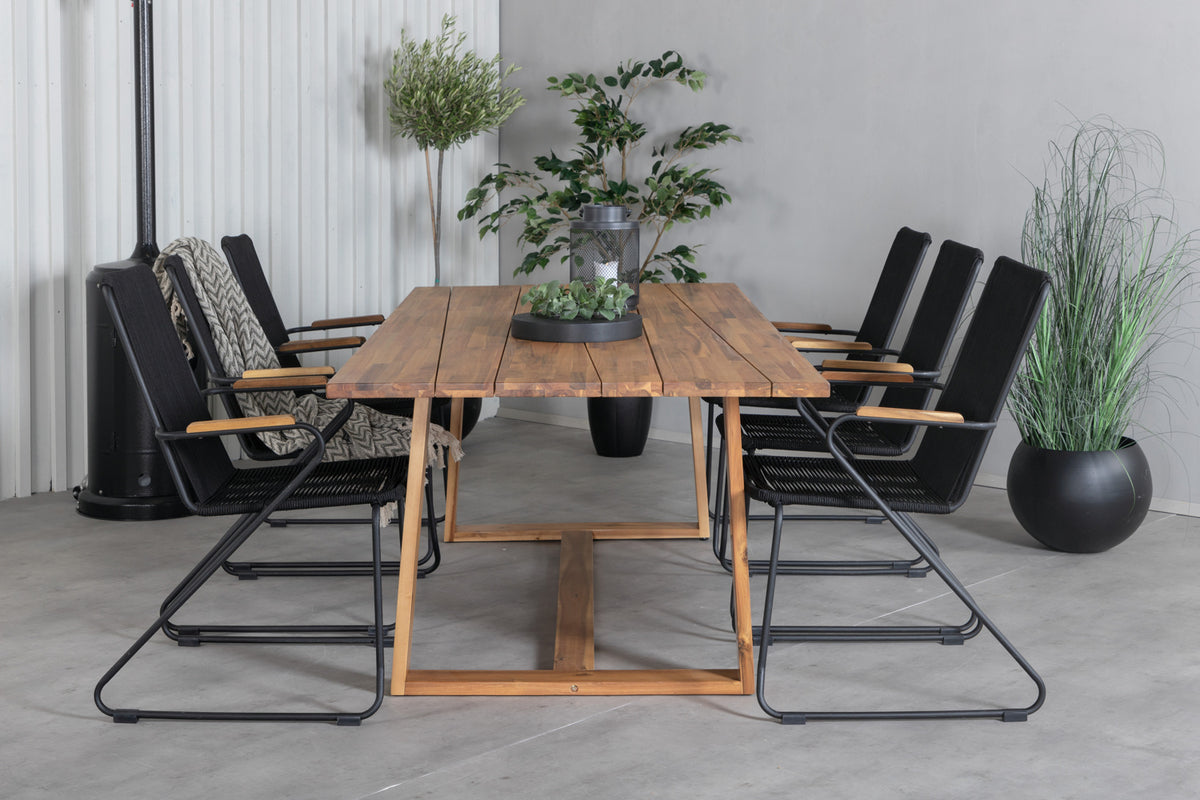 Dining Set Black Nature