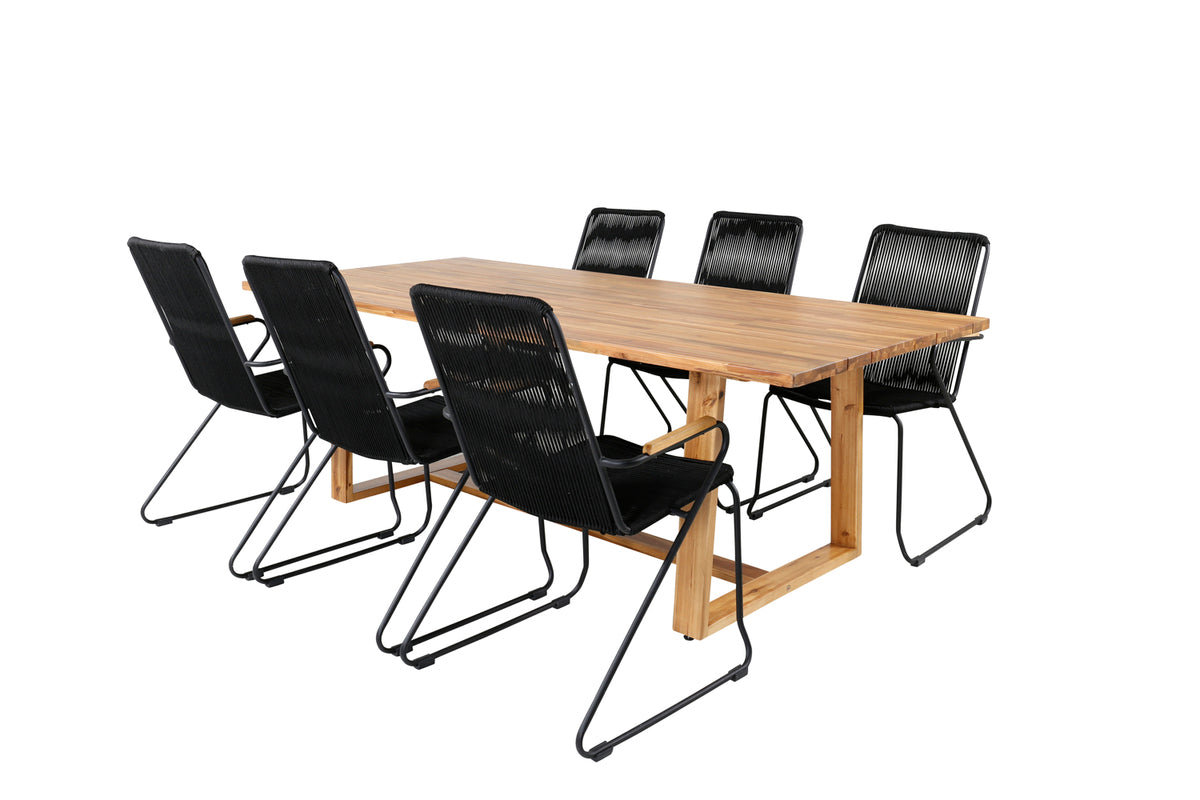 Dining Set Black Nature
