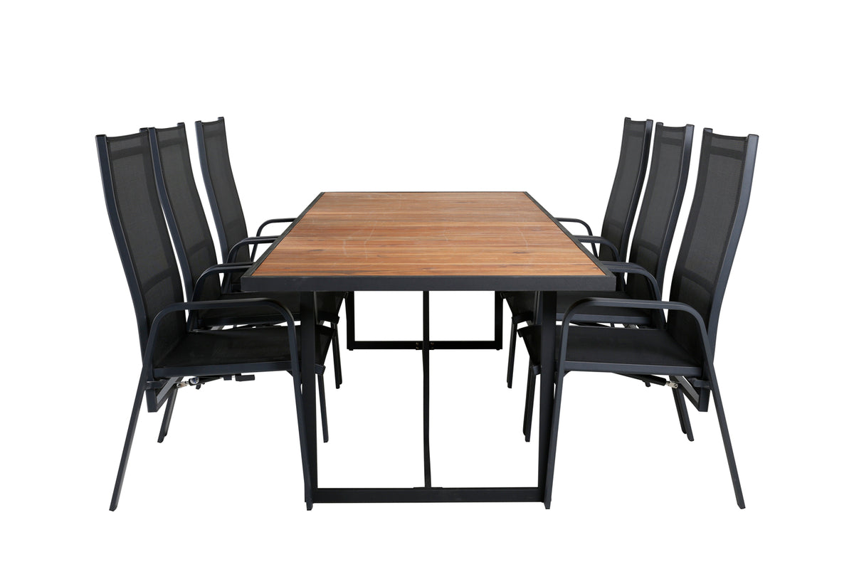 Dining Set Black Nature