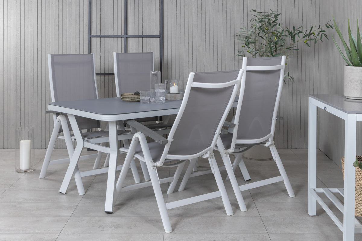 Dining Set Grey White