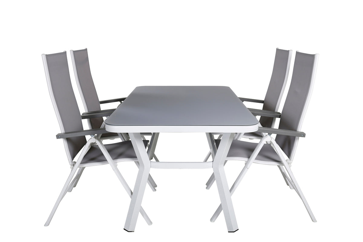 Dining Set Grey White