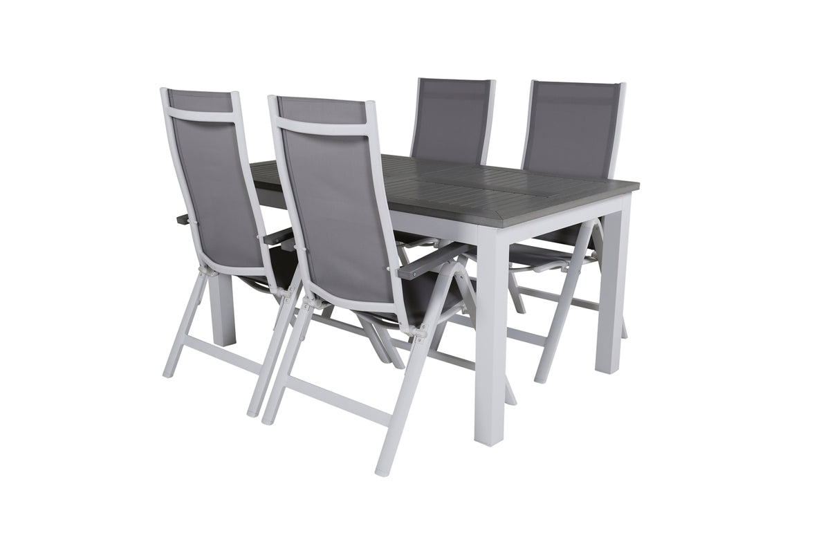 Dining Set Grey Grey