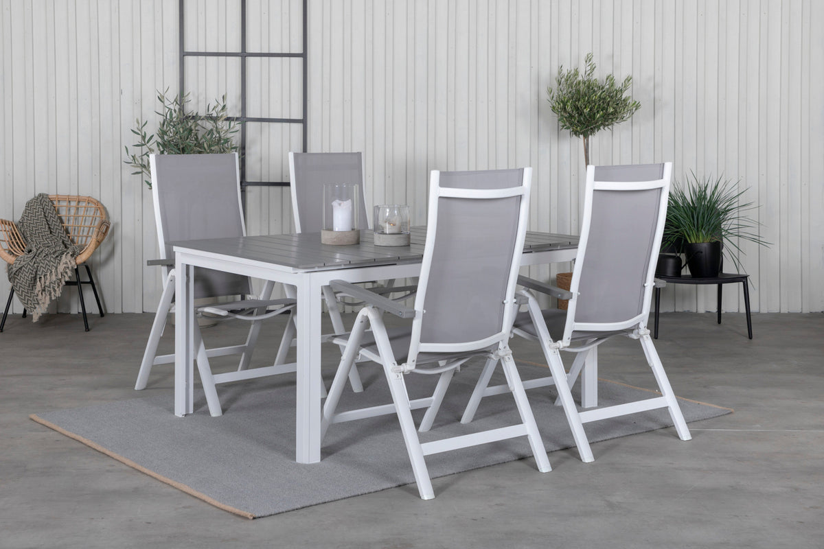 Dining Set Grey Grey