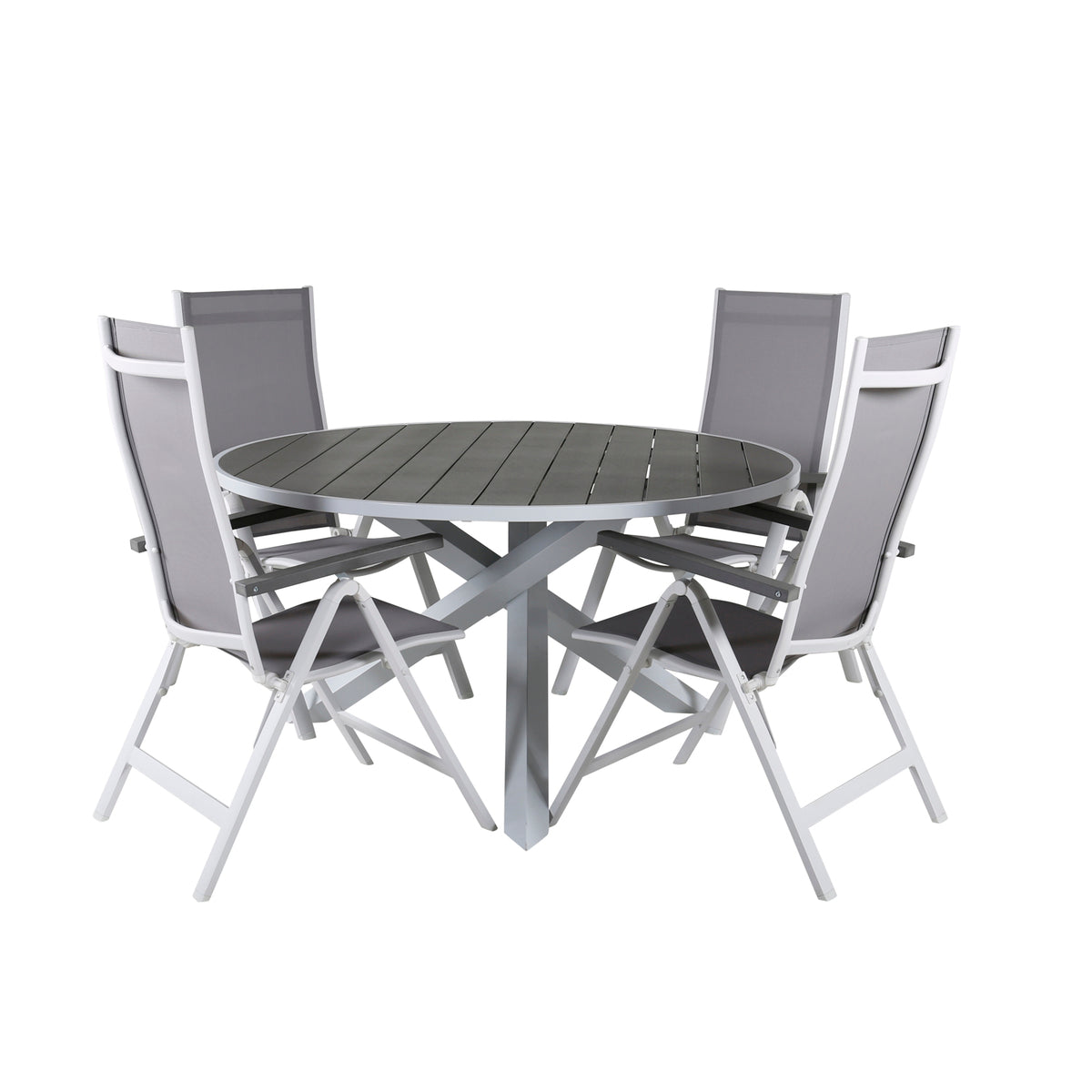 Dining Set Grey Grey