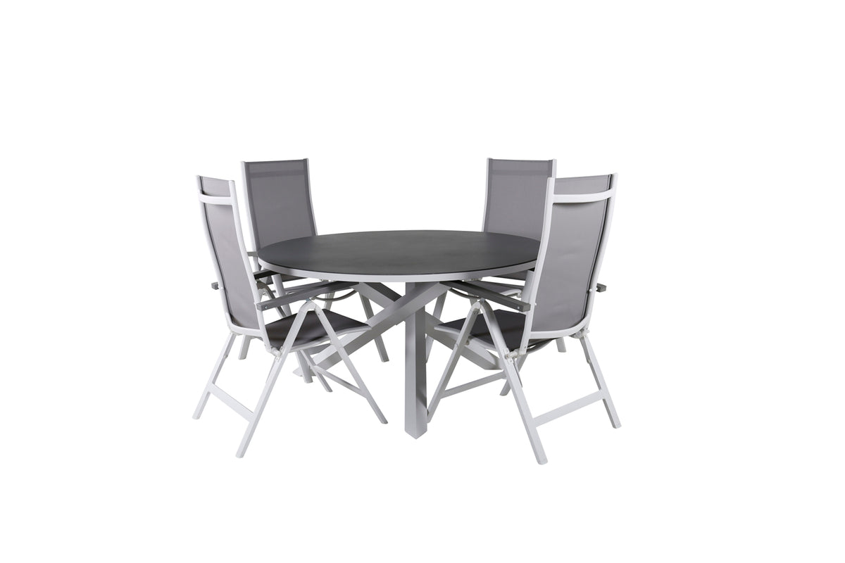 Dining Set Grey Grey