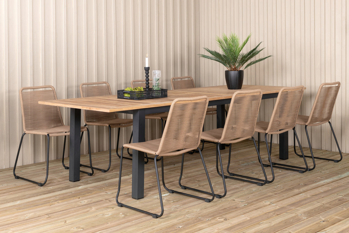Dining Set Brown Nature