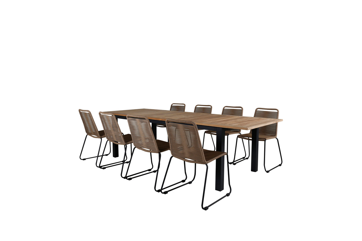 Dining Set Brown Nature