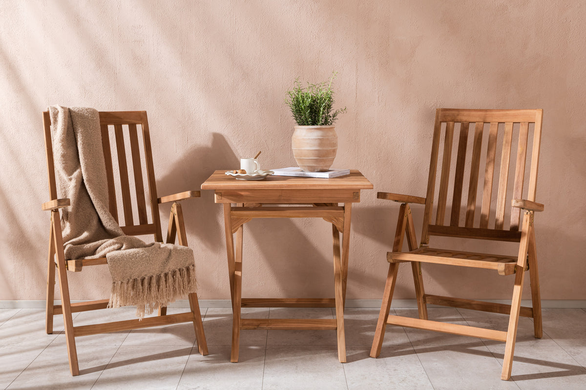 Cafe Table 70 x 70 Nature + Position Chair Nature