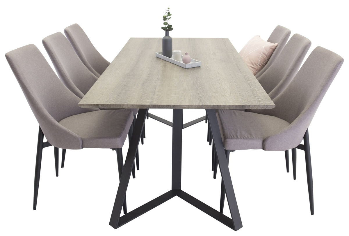 Rectangular Dining Table 180 x 75 x 90 Nature +