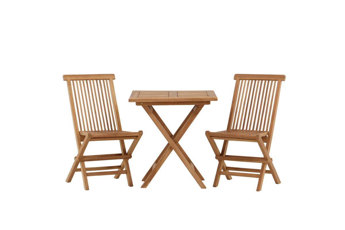 Rectangular Dining Table 70 x 70 Nature + Dining Chair 2-pack Nature