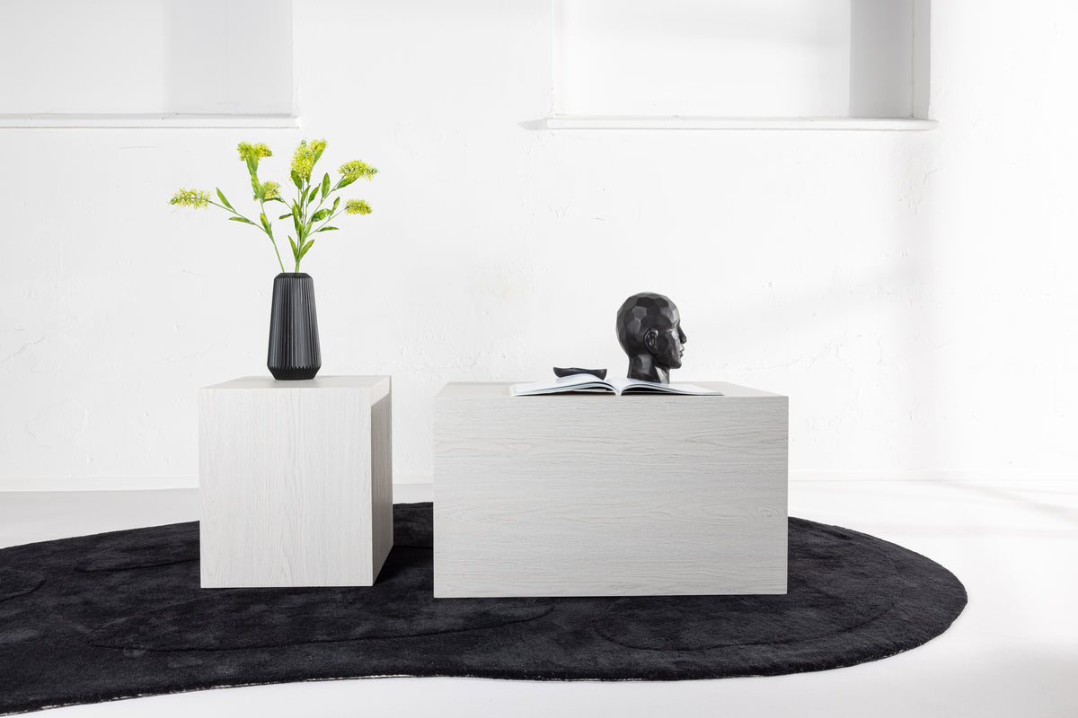 Sofa Table 40 x 40 Whitewash + Sofa Table 60 x 80 Whitewash