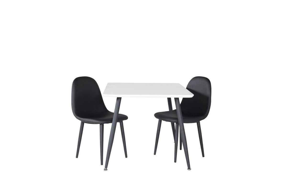 Kids Chair Black + Kids Table 60 x 80