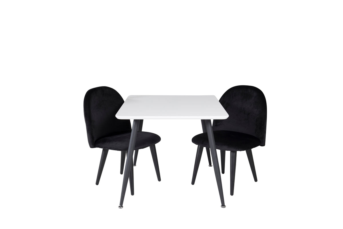 Kids Chair Black + Kids Table 60 x 80