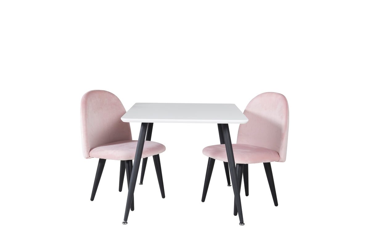 Kids Chair Pink + Kids Table 60 x 80
